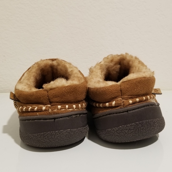 Zigzagger Men Slipper Microsuede Fur Brown Size 7-8 Slip on Indoor Outdoor Foam - Picture 5 of 9